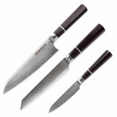 Набор кухонных ножей поварская тройка, Octa Damascus, HC/OCTA-3-SET, HEIMCUT