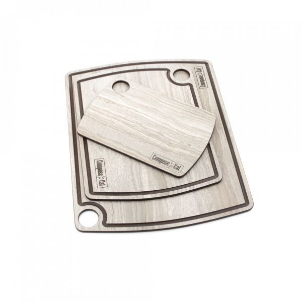 Доска разделочная, композитная, 22х15см, травертин капучино ComposeEat