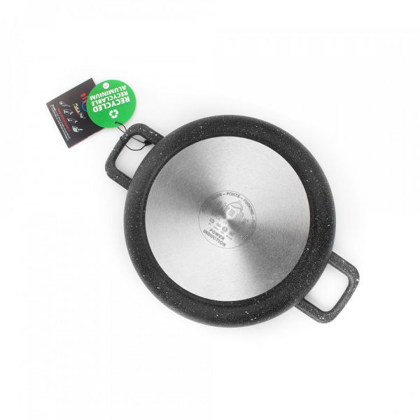 Сотейник с двумя ручками, для индукционных плит, с антипригарным покрытием, 24 см, 3л, литой алюминий, Hard Cook Induction, 203.24IND, OLYMPIA