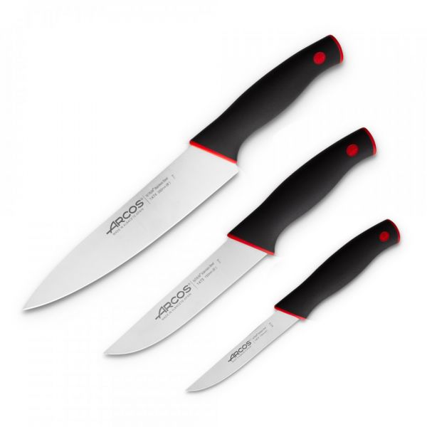 Набор кухонных ножей Поварская тройка в подставке ComposeEat, Duo, AR141015, ARCOS