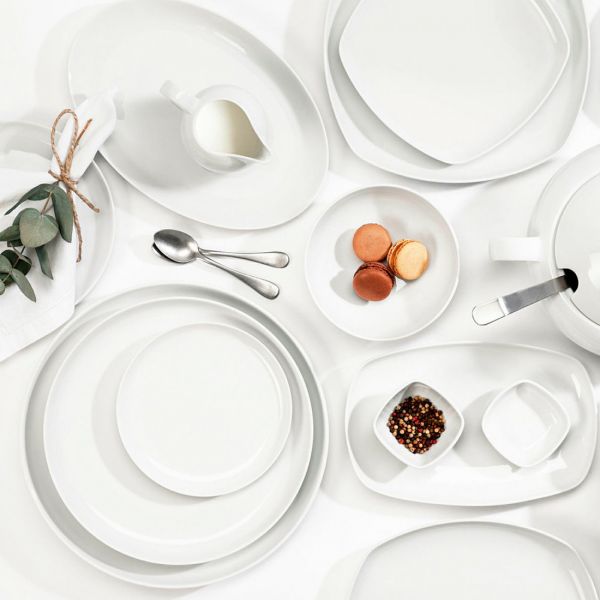 Тарелка десертная 20 см, белый фарфор, Lido, 001.198604, SELTMANN