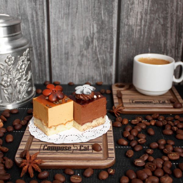 Подставка для чашки 10х10 см, зебрано натуральный, ProFashion ComposeEat