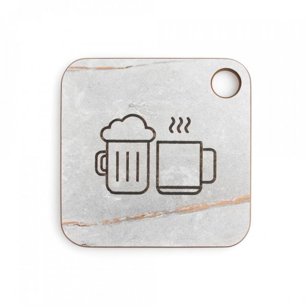 Подставка для чашки 10х10 см, серый мрамор, ProFashion ComposeEat