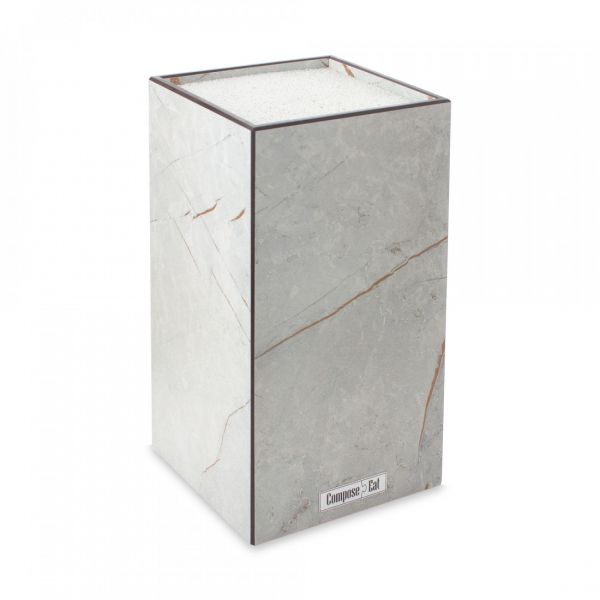 Подставка для кухонных ножей, универсальная, 12x24 см, мраморный Грейс, композитный материал, Fashion, PDN120435KL6, ComposeEat