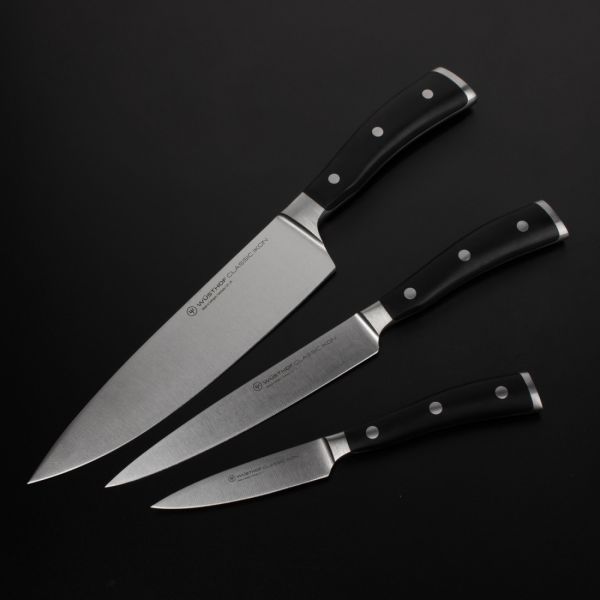 Набор из 3-х кухонных ножей поварская тройка, Classic Ikon, 1120360305, WUESTHOF