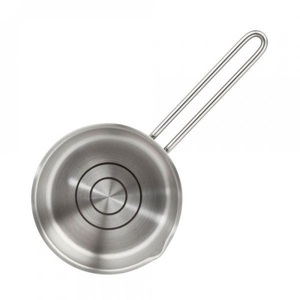 Набор посуды из 6 предметов для индукционных плит, 3 кастрюли, 1 ковш, 3 стеклянные крышки, нержавеющая сталь, Twice Select, 41410, ELO