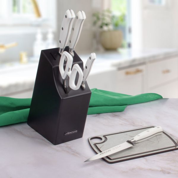 Набор кухонных ножей 5 предметов в подставке, Riviera Blanca, 234524, ARCOS