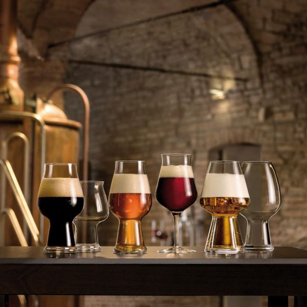 Набор из 2 бокалов для пива STOUT 600 мл, бессвинцовый хрусталь, Birrateque-GP, A11826GYB02AA02, LUIGI BORMIOLI