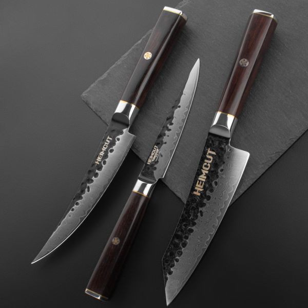 Нож кухонный Kiritsuke 15 см, Black Damascus, HC/HEXA-EW-KI-16, HEIMCUT