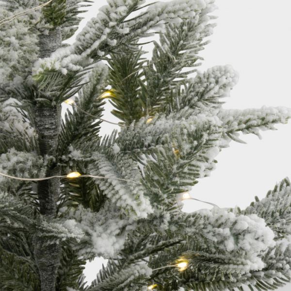 Ель искусственная 60 см, в крафте, с подсветкой, полиэтилен, Interior natural
