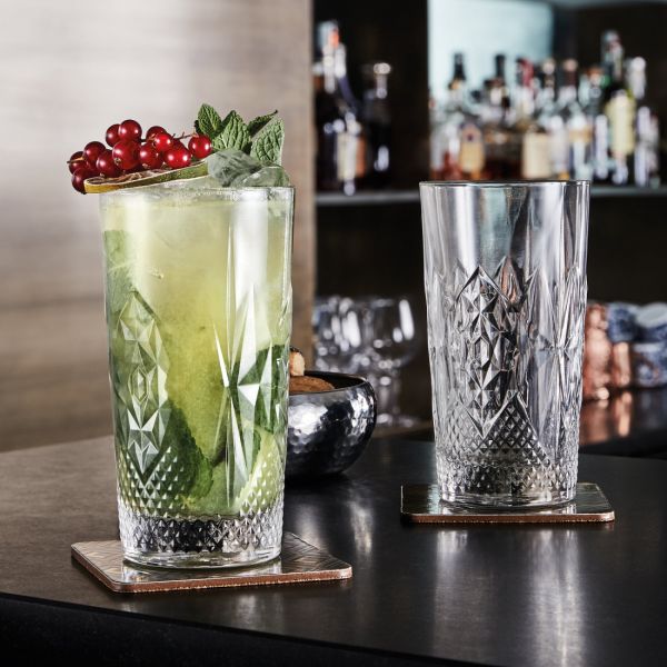 Набор из 4-х стаканов для воды STONE HI-BALL, 490 мл, Bartender BORMIOLI ROCCO