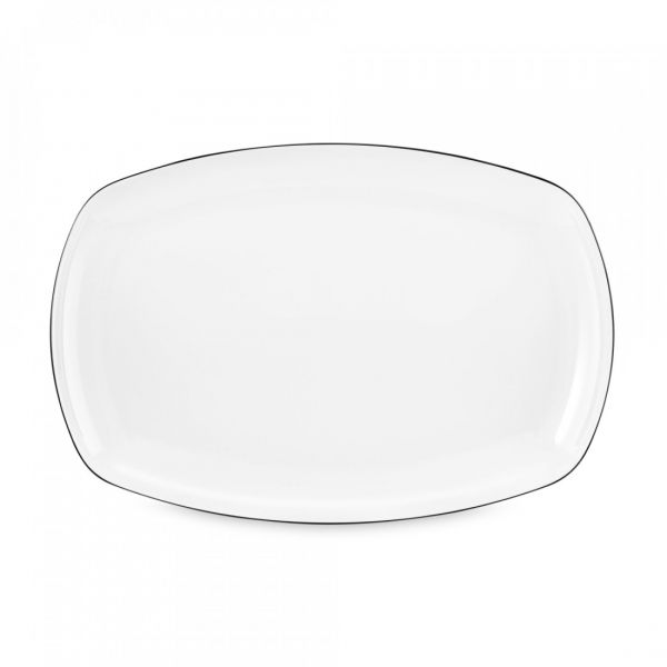 Сервиз обеденный на 6 персон, 20 предметов, фарфор, Lido Black Line, 10826DS20 square, SELTMANN