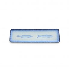 Блюдо прямоугольное 37x10 см, керамика, Ocean blue, SARDINHAS COSTA NOVA, FIR372-OCS(FIR372-03324C)