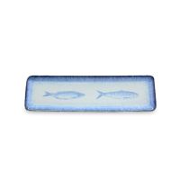 Блюдо прямоугольное 37x10 см, керамика, Ocean blue, SARDINHAS COSTA NOVA, FIR372-OCS(FIR372-03324C)
