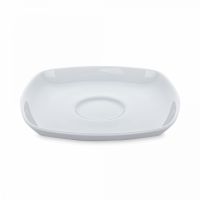Блюдце квадратное к чашке 90 мл, 12 см, белый фарфор, Sketch Basic, 001.041037, SELTMANN