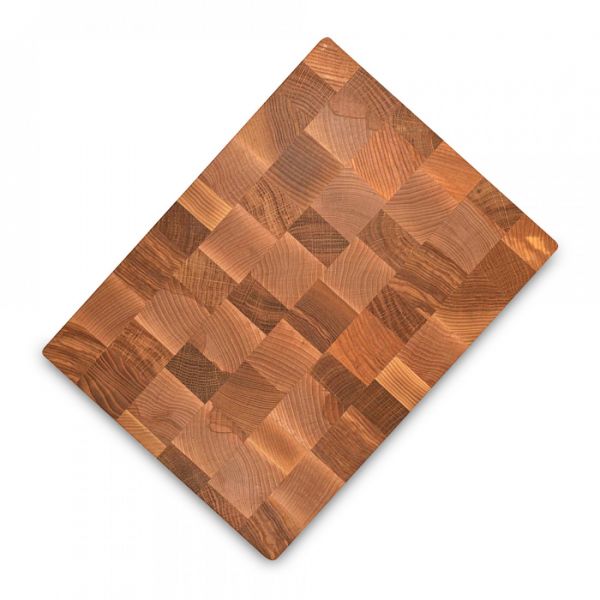 Доска разделочная торцевая дубовая 33х24 см, коричневая Uneca