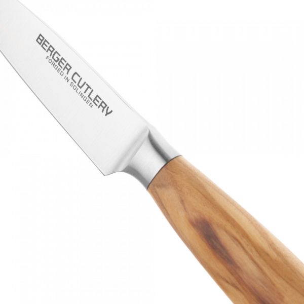 Нож для чистки и нарезки 9 см Ergo Line Olive, BC101309, BERGER CUTLERY