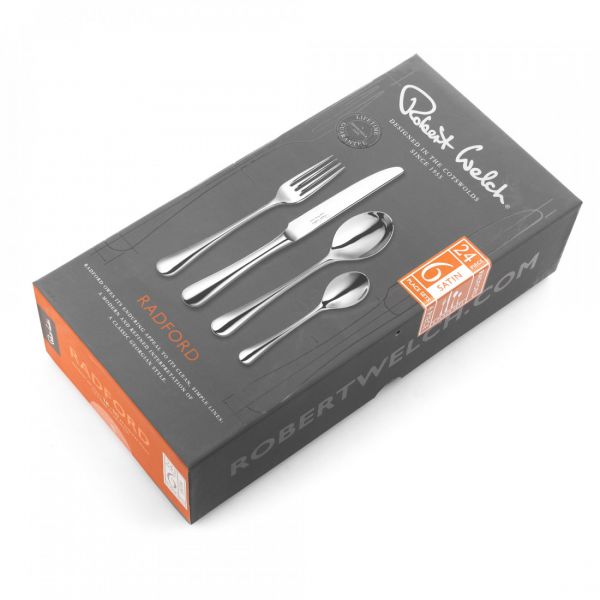 Набор столовых приборов на 6 персон, 24 предмета, Radford Satin, RADSA1099V/24, ROBERT WELCH