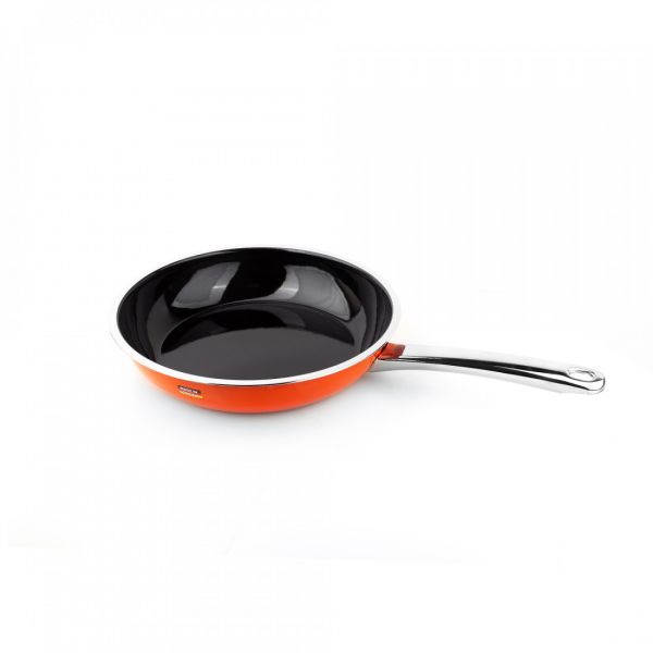 Сковорода 24 см эмалированная без крышки KOCHSTAR NEO Orange, цвет оранжевый