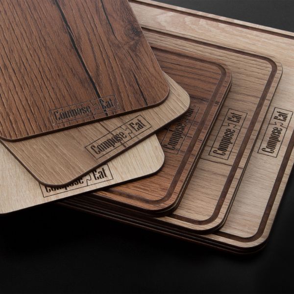 Доска разделочная композитная 22x15 см, дуб натуральный, Everyday ComposeEat