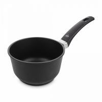 Ковш с антипригарным покрытием 16 см, 1.9 л, литой алюминий, черный, Supreme, 30.16, OLYMPIA