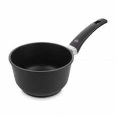 Ковш с антипригарным покрытием 16 см, 1.9 л, литой алюминий, черный, Supreme, 30.16, OLYMPIA