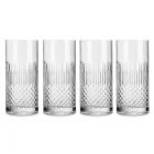 Набор из 4 стаканов для воды BEVERAGE 480 мл, бессвинцовый хрусталь, Diamante, A12770GTY021990, LUIGI BORMIOLI
