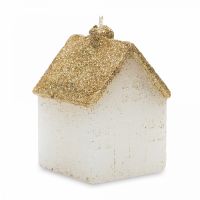Свеча 10 см, белая/шампань, Домик, Townlet