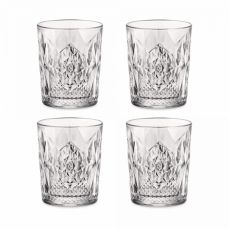 Набор из 4-х стаканов для виски STONE DOF, 390 мл, Bartender BORMIOLI ROCCO