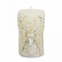 Свеча 9 см, молочная, Олень, Deer