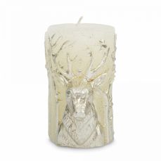 Свеча 9 см, молочная, Олень, Deer