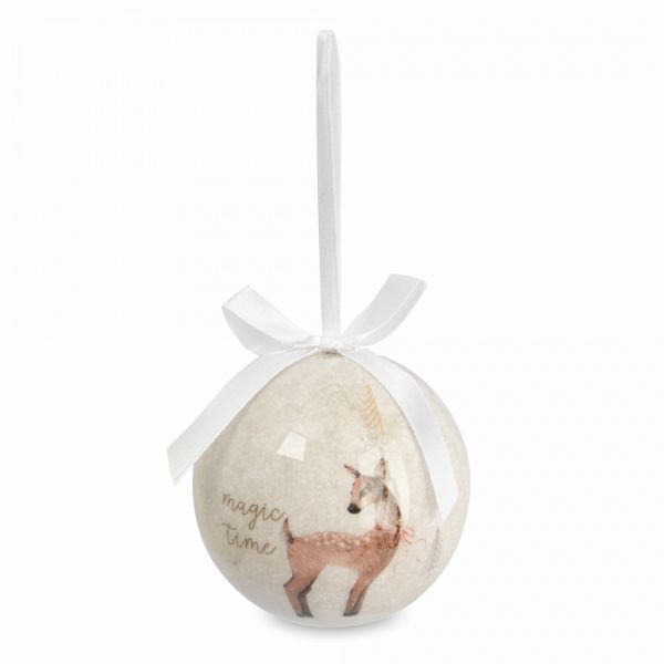 Игрушка елочная 7 см, пенопласт, шар, Magic time, New year
