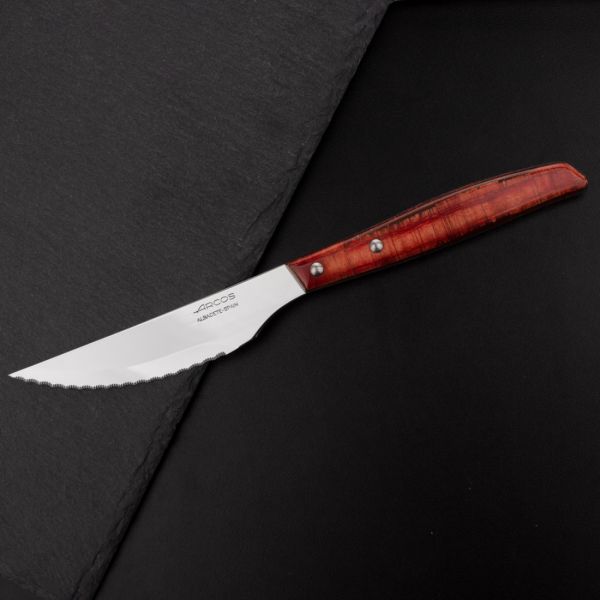 Набор столовых ножей для стейка, 6 штук, рукоять прессованное дерево, Steak Knives, 377100, ARCOS