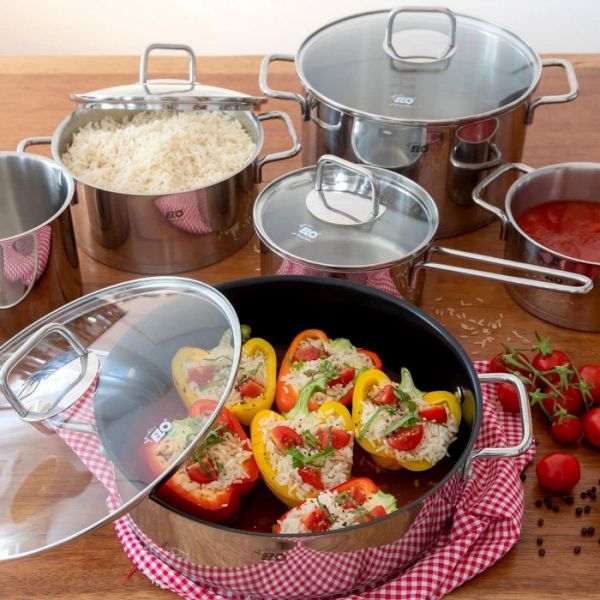 Сотейник со стеклянной крышкой 4.4 л, 28 см, с антипригарным покрытием, Citrin ELO