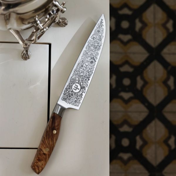 Нож кухонный поварской, 20 см, коллекционный, ручная работа, эксклюзивный дизайн, лимитированный выпуск, Amici 1814, 1011340920, WUESTHOF