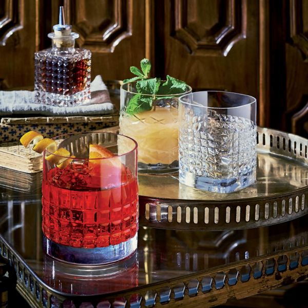 Набор из 4 стаканов для виски CHARME 380 мл, бессвинцовый хрусталь, Mixology, A12328GTY021990, LUIGI BORMIOLI