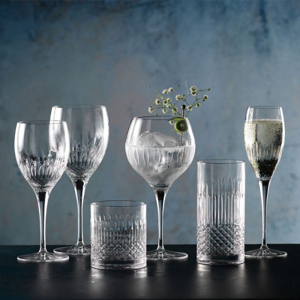 Набор из 4 бокалов для белых вин RIESLING 380 мл, бессвинцовый хрусталь, Diamante, A12758G1002AA01, LUIGI BORMIOLI