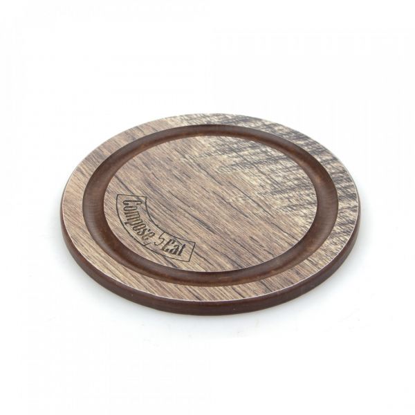 Набор подставок под кружку Бирдекель, 4 шт, 95 мм, дуб мореный, подарочная коробка, Fashion ComposeEat
