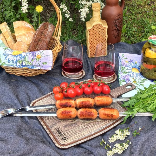 Набор подставок под кружку Бирдекель, 4 шт, 95 мм, дуб мореный, подарочная коробка, Fashion ComposeEat