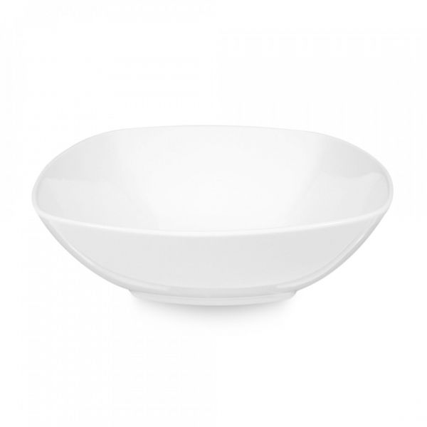 Сервиз обеденный на 6 персон, 20 предметов, квадратные тарелки, белый фарфор, Lido SELTMANN