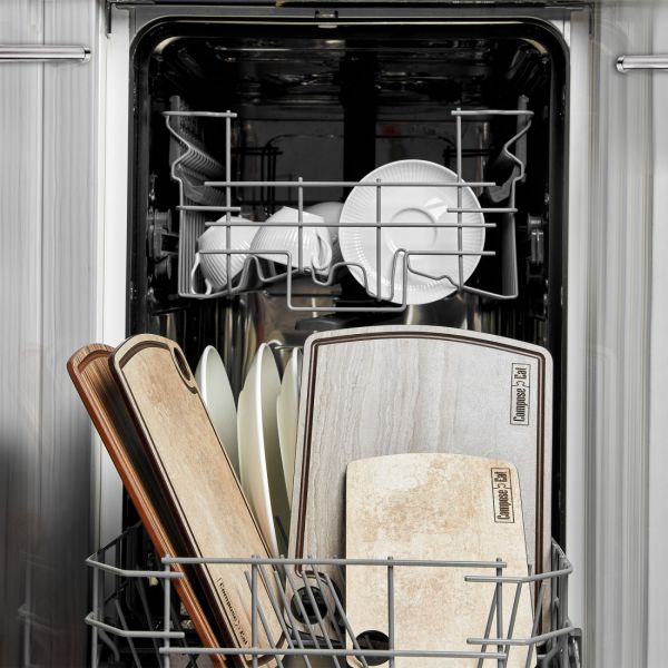 Подставка под горячее/доска для сервировки 24х24 см, дуб мореный, композитный материал, ProFashion ComposeEat