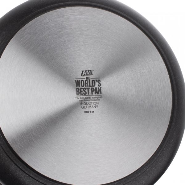 Сковорода 28 см для индукционных плит, фиксированная ручка, литой алюминий с антипригарным покрытием, Frying Pans Titan, AMT I-528FIX, AMT
