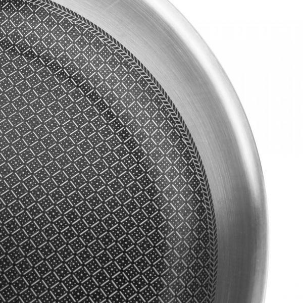 Сковорода с антипригарным покрытием 28 см, нержавеющая сталь 18/10, Relief Solution, 35828, ELO