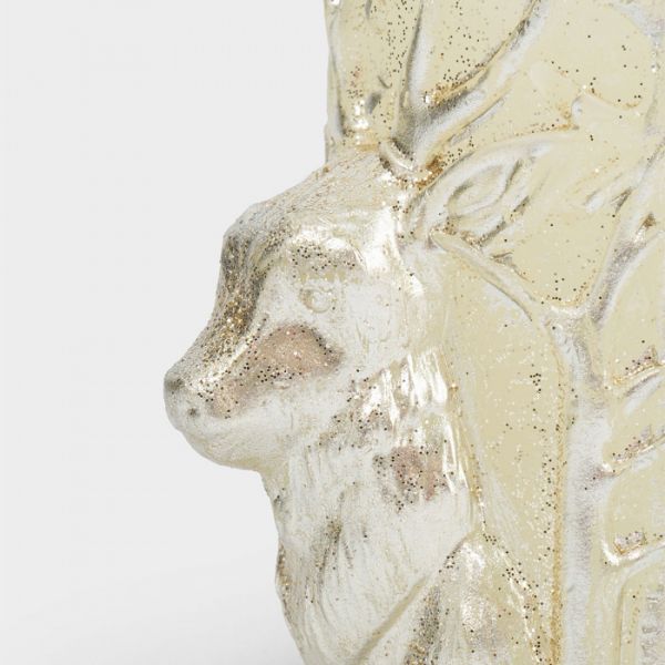 Свеча 9 см, молочная, Олень, Deer
