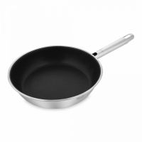 Сковорода с антипригарным покрытием 24 см, нержавеющая сталь, Elegance, 130211, ROESLE