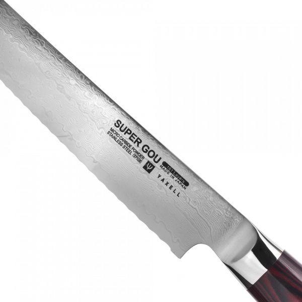 Нож кухонный для хлеба 23 см, Pankiri, дамасская сталь, GOU 161, YA37108, YAXELL