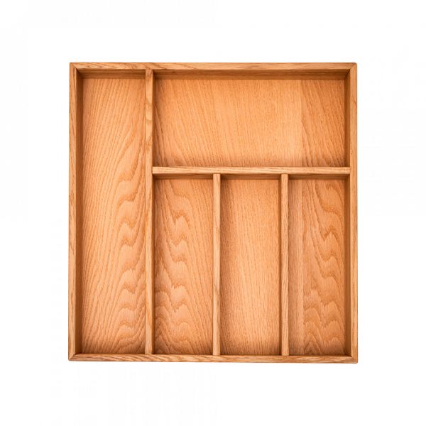 Лоток для столовых приборов большой, 40x38 см, дуб, коричневый UNECA