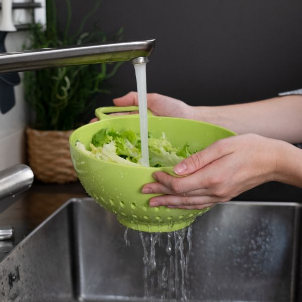 Дуршлаг 22.7 см, зеленый, Bowls Colanders TREBONN