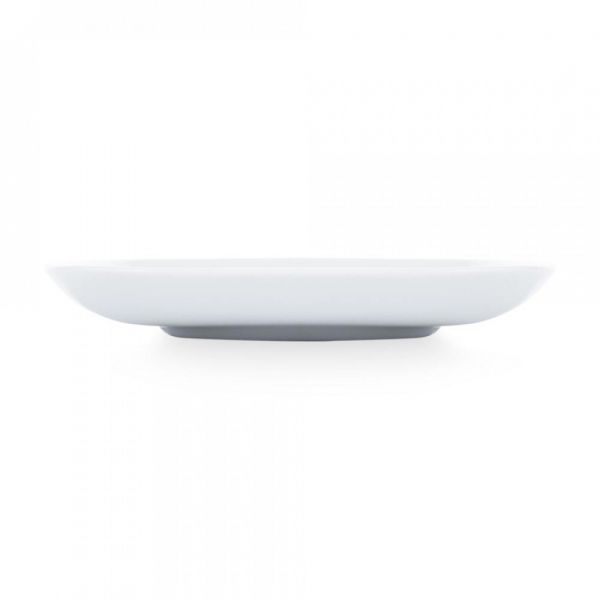 Блюдце квадратное к чашке 90 мл, 12 см, белый фарфор, Sketch Basic, 001.041037, SELTMANN