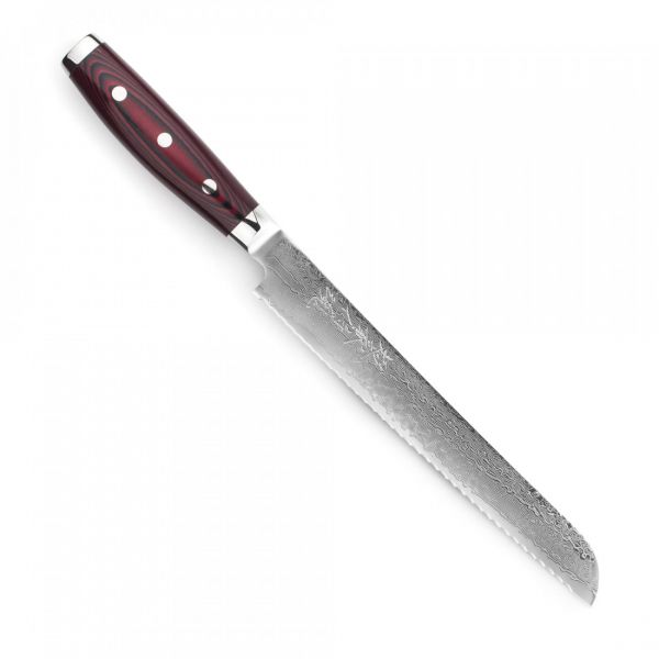 Нож кухонный для хлеба 23 см, Pankiri, дамасская сталь, GOU 161, YA37108, YAXELL